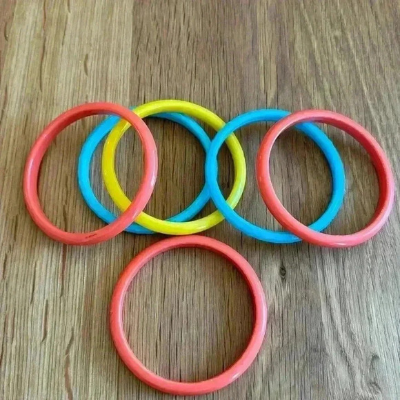 6 Vintage plastic bracelets - Picture 1 of 1
